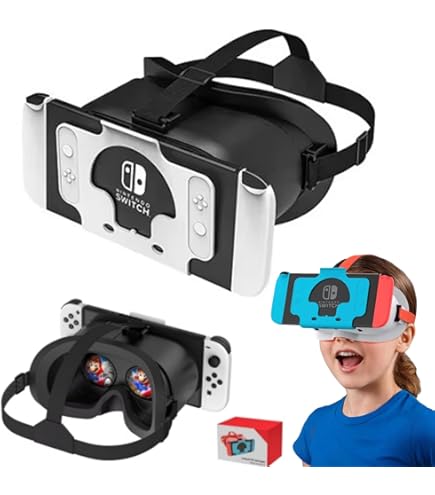 VR Headset for Nintendo Switch & OLED Model Upgrade, 3D Googles